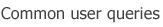 Common user queries