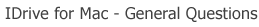 IDrive for Mac General Questions