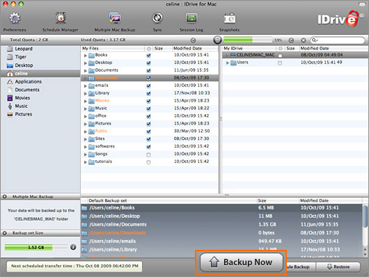 IDrive for Mac