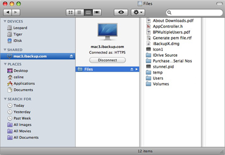 IDrive for Mac Finder Plug-in