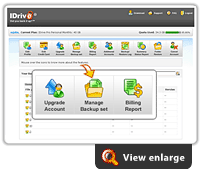 Manage your Backup set