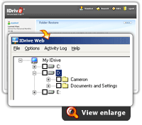 Retrieve your backed up IDrive data from any location