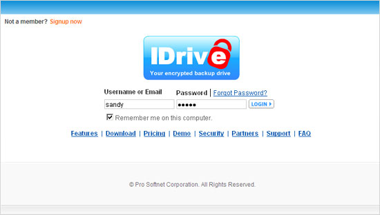 Web Based search login