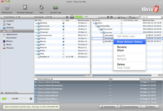 IDrive for Mac