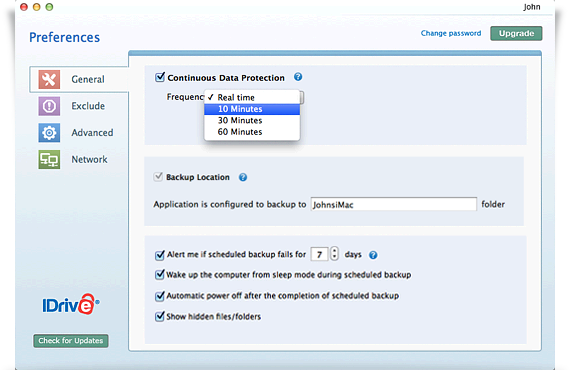Disable Continuous Backup