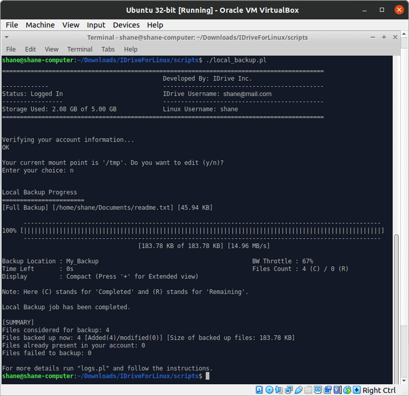 Linux Screenshot