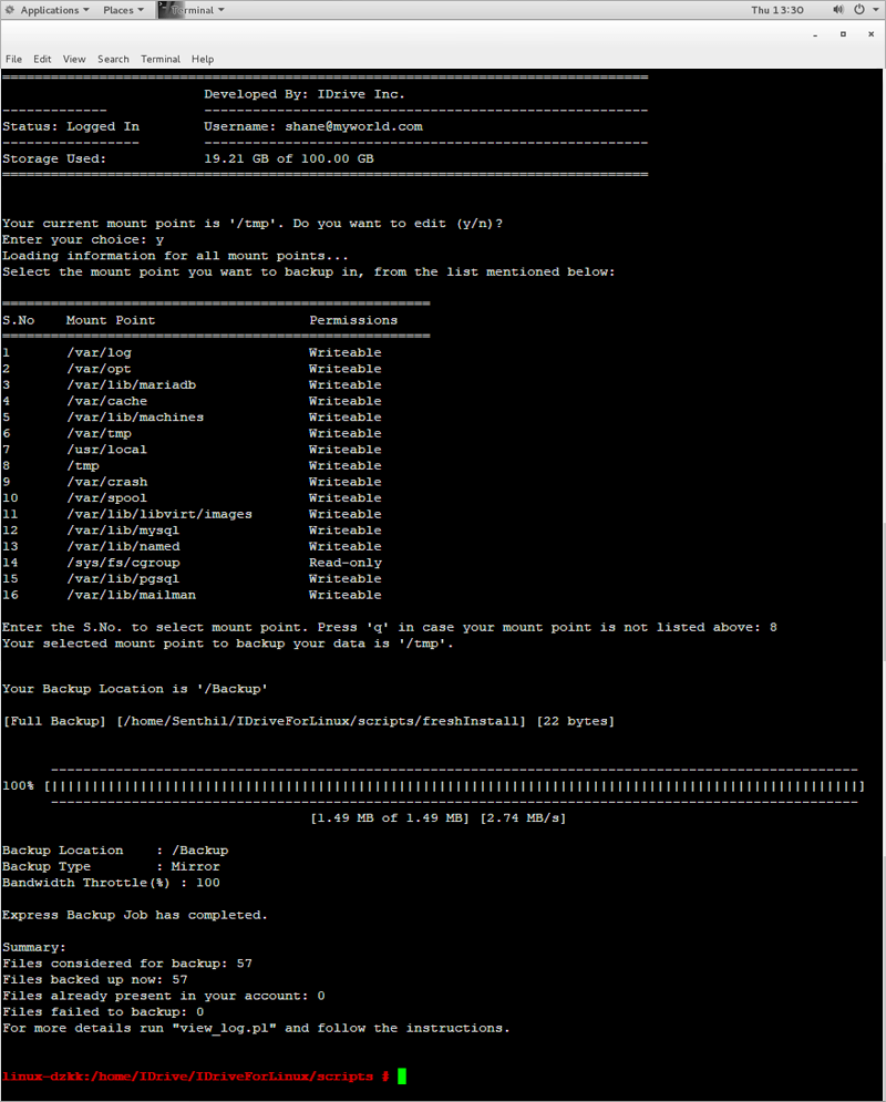 Linux Screenshot