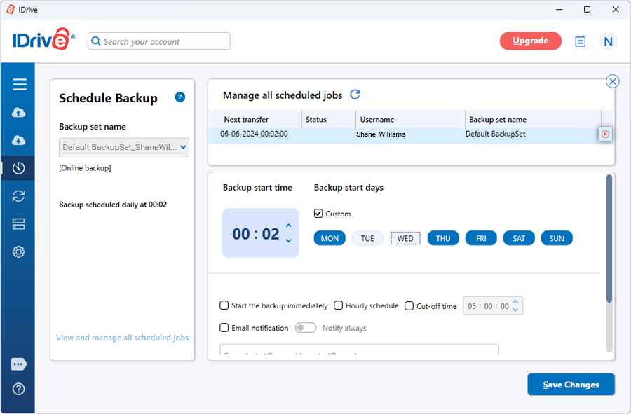 Stop The Scheduled Backup24045