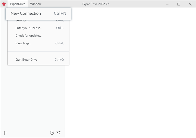 Create a new connection in ExpanDrive