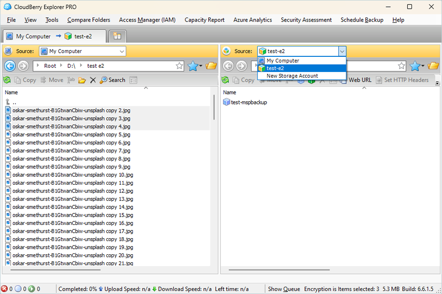 IDrive e2 with msp360 cloudberry explorer