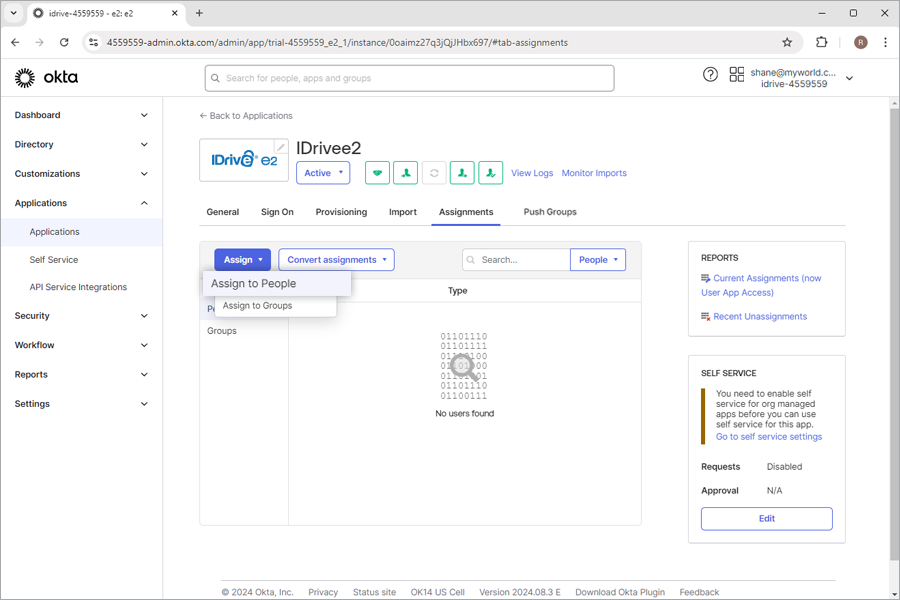 IDrive e2 sso page