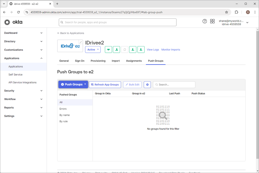 IDrive e2 sso page