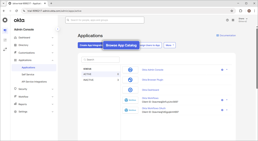 Parcourir le catalogue d'applications