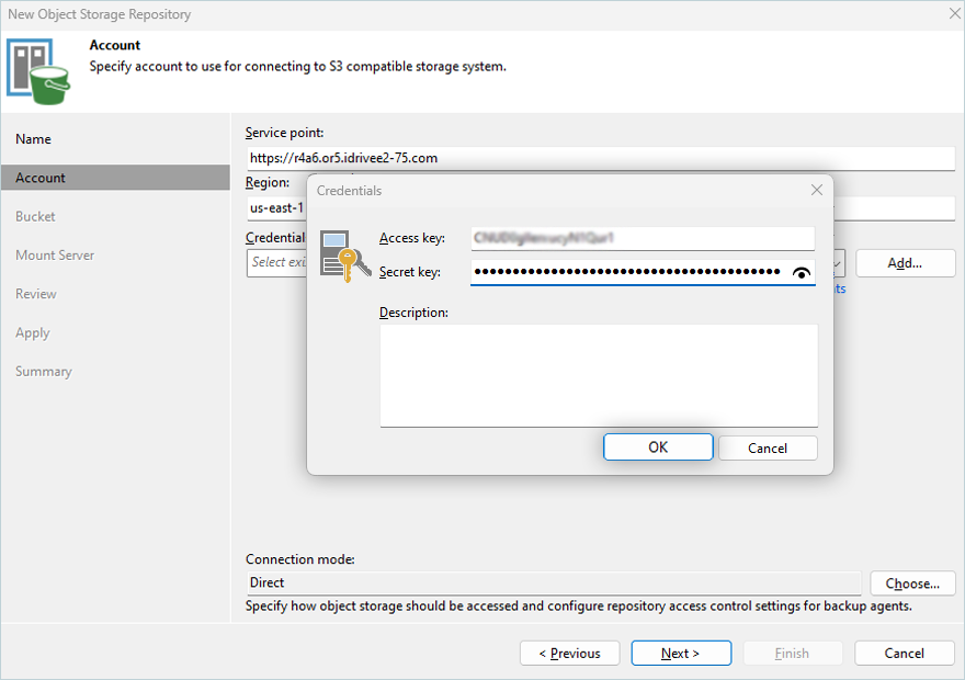IDrive e2 with Veeam 13