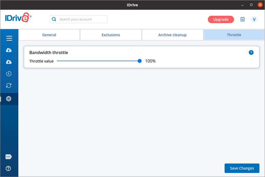 Bandwidth throttle