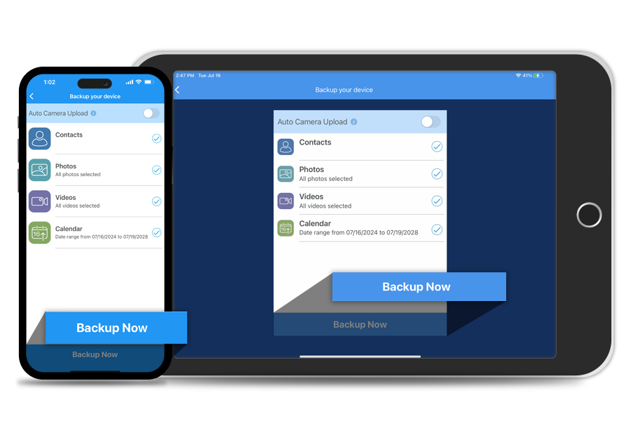 Iphone and ipad backup now