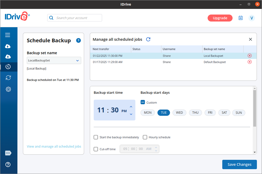 Manage schedule