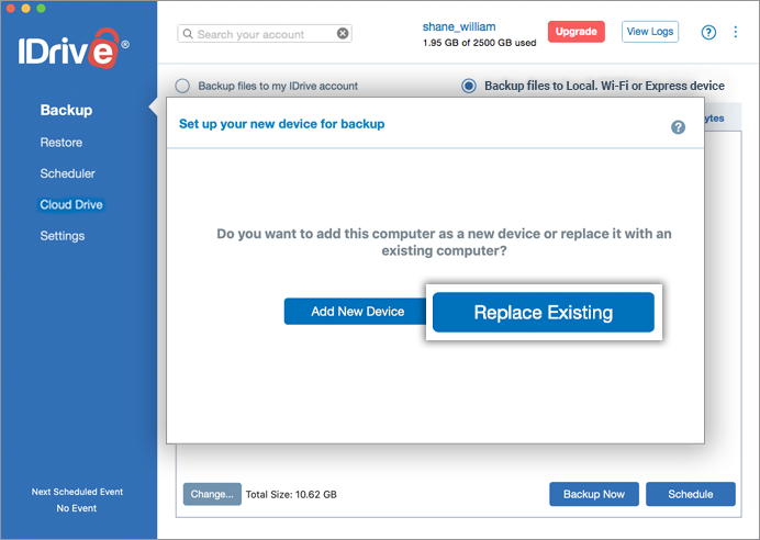 IDrive for Mac